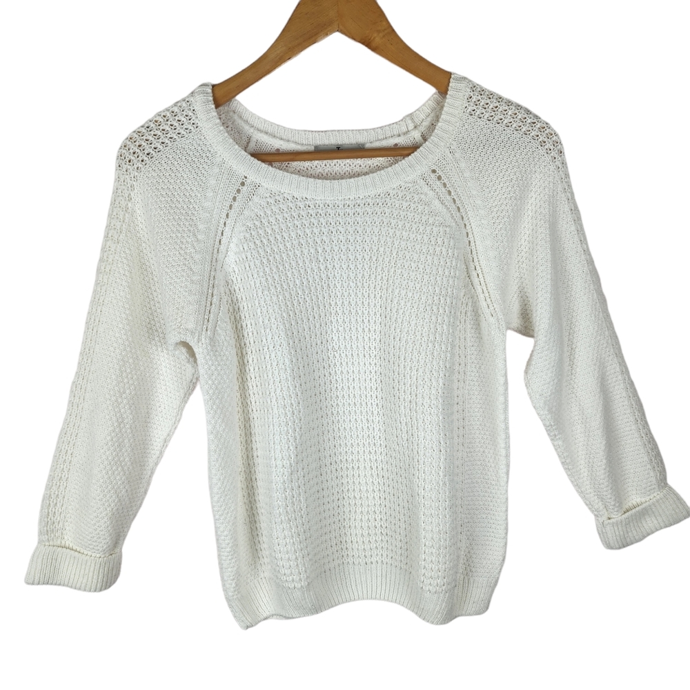 Tu knit Ivory sweater size small